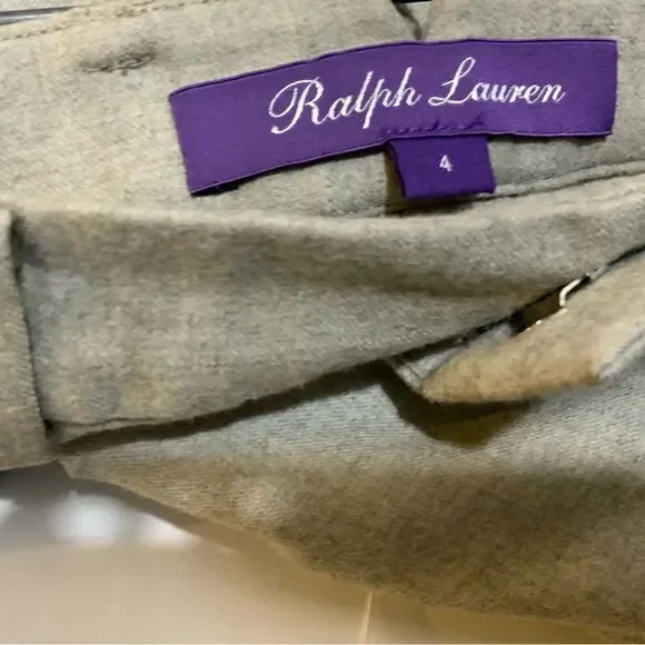 Ralph Lauren Purple Label suits Gray 100% Merino Wool Blazer 6/ pants 4 USA - Picture 12 of 13
